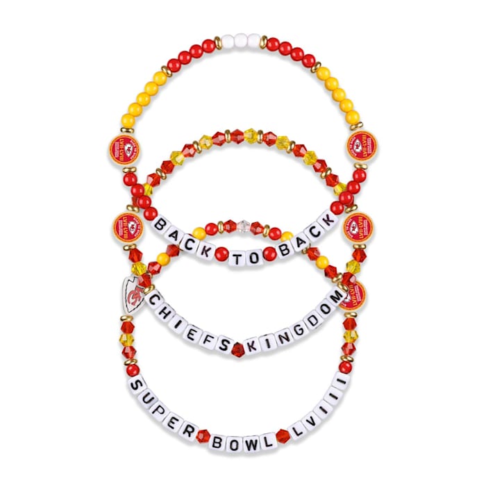 Super Bowl LVIII Champions 3-Pack Team Friendship Bracelet - $20